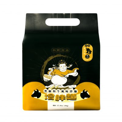 【惜食貨優惠】小杜良品 <br> 黑椒和牛風味拌麵 (增胖麵) <br> 480g (最佳食用期至2025.04.17)