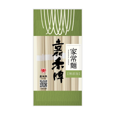 嘉禾牌 <br>頂級無添加麵條系列<br>家常麵 500g（台灣製）