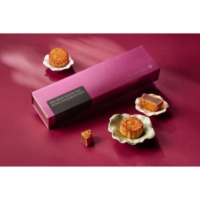 【中秋月餅預購2025】<br>望月｜陳皮紅豆月餅<br> 4件禮盒裝 (每件約50克)
