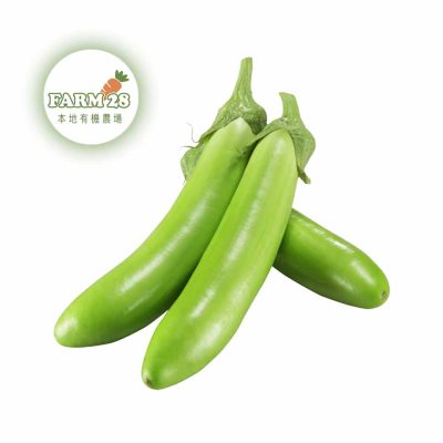 【本地有機菜】Farm 28 <br>有機青茄子 <br>約半斤 (星期六送貨)